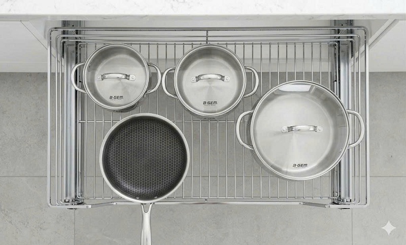 Giá Xoong Nồi Nan Dẹt B-gem BG-KC02B.700 | KC02B.800 | KC02B.900