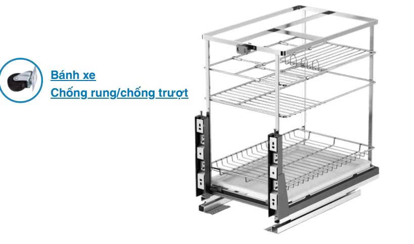 Kệ Gia Vị Nan Dẹt B-gem BG-KGV01.350 | KGV02.400