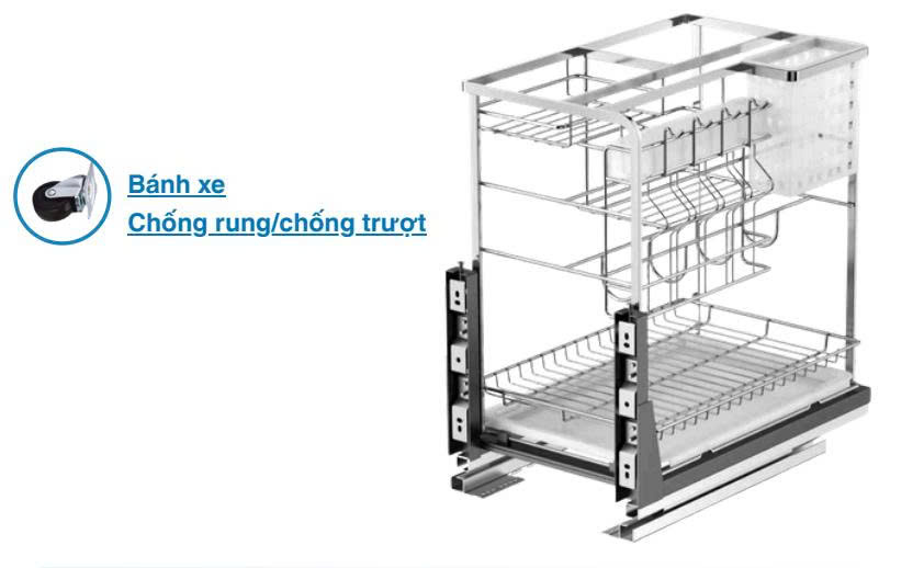 Kệ Dao Thớt Nan Dẹt B-gem BG-KDT02.350 | KDT02.400