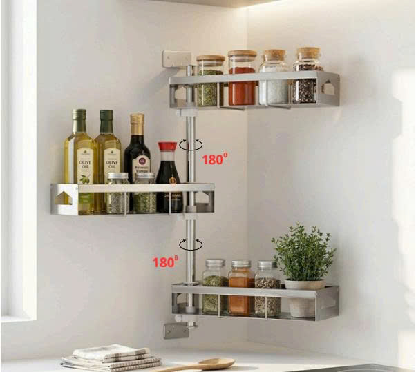 Kệ Gia Vị Xoay 3 Tầng B-gem BG-KGV03