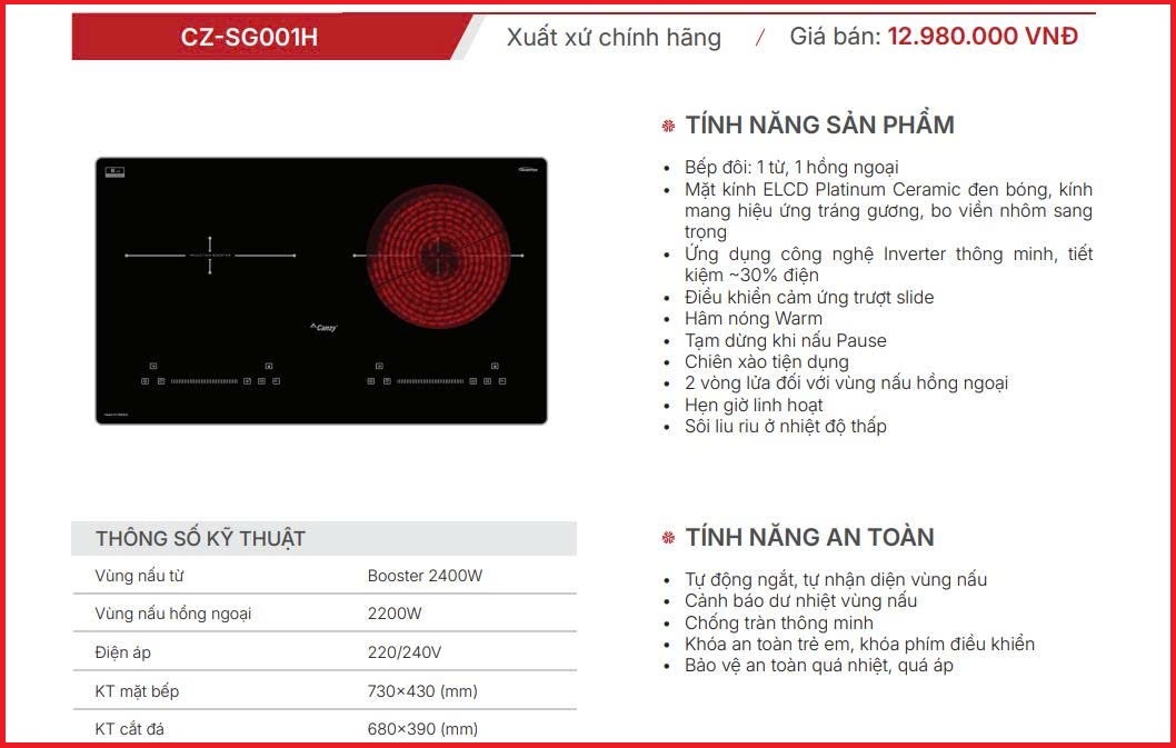 Bếp Từ Canzy CZ-SG001H