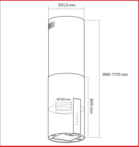 Máy hút mùi Canzy CZ-H600DI