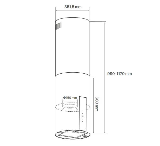Máy hút mùi Canzy CZ-H601DI