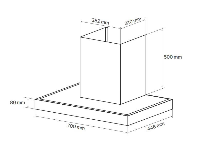 Máy hút mùi Canzy CZ-EH70AW