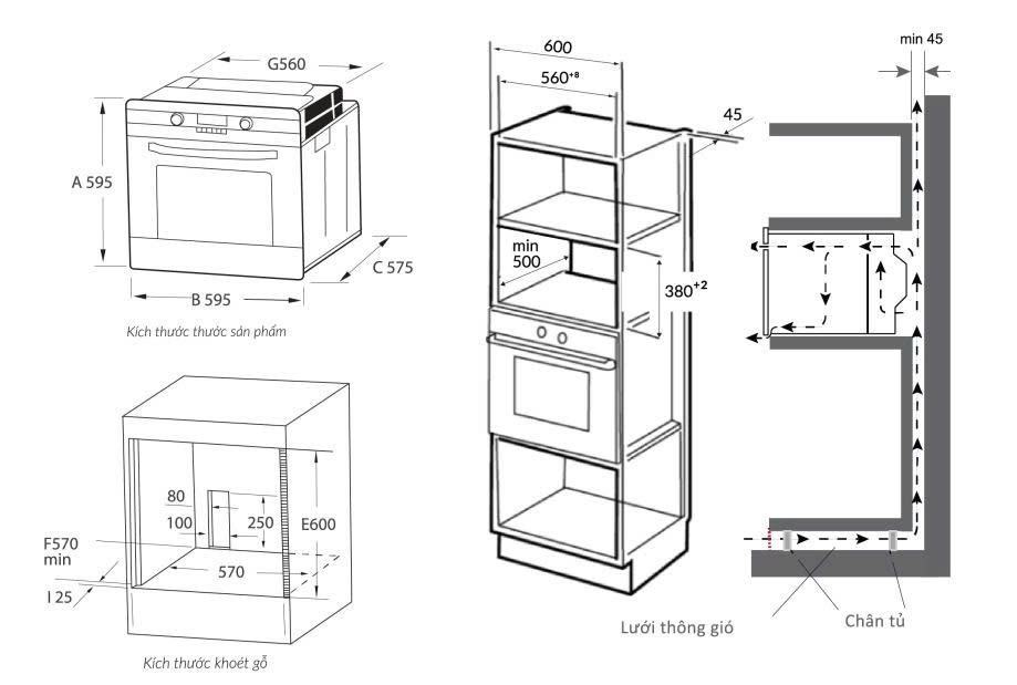 Lò nướng Eurosun EOV65DE | EOV65D.