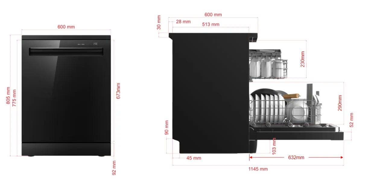 Máy Rửa Chén Eurosun SMS82EU88GB