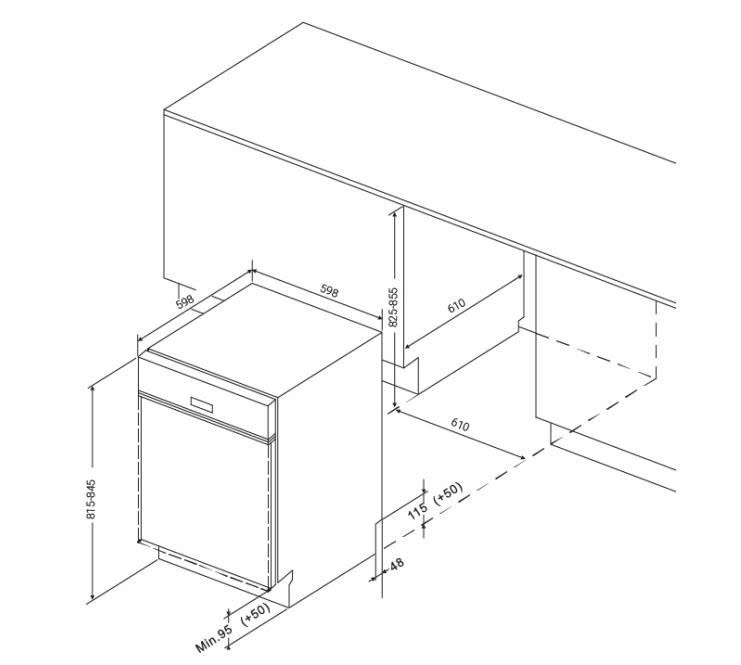 Máy Rửa Chén Eurosun SMS81EU71B