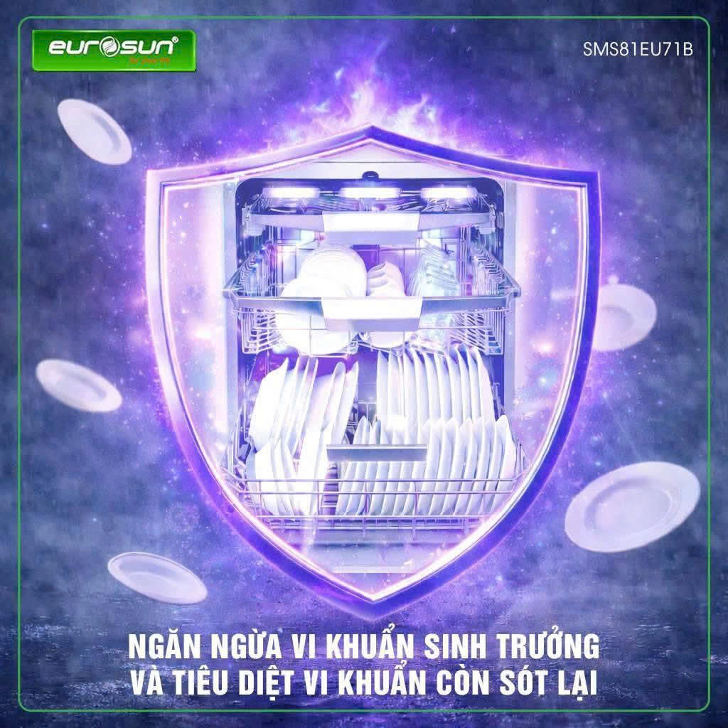 Máy Rửa Chén Eurosun SMS81EU71B
