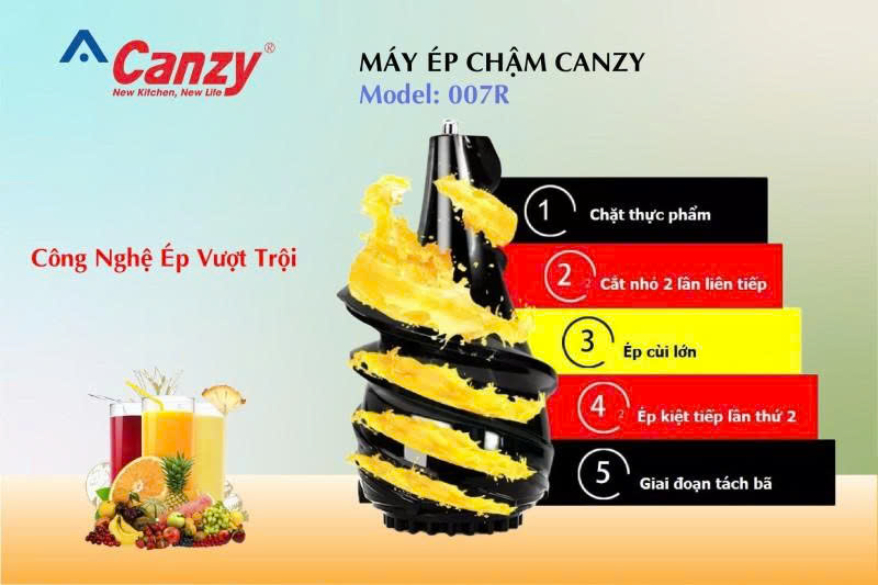 Máy ép chậm Canzy CZ 007R