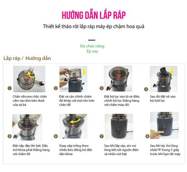 Máy ép chậm Canzy CZ 15YA