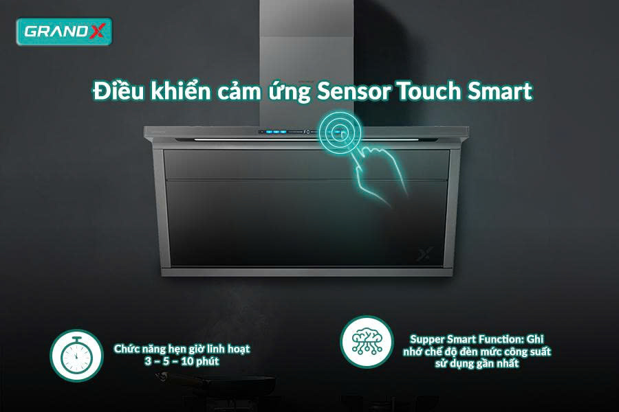 Máy Hút Mùi GRANDX GX-H90T88G / GX-H90T88M