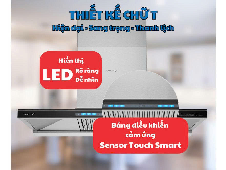 Máy Hút Mùi GRANDX GX-H70T81B / GX-H70T81SB