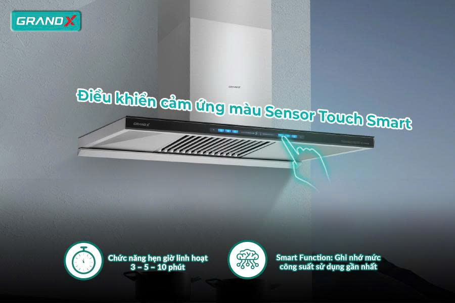 Máy Hút Mùi GRANDX GX-H70T81B / GX-H70T81SB