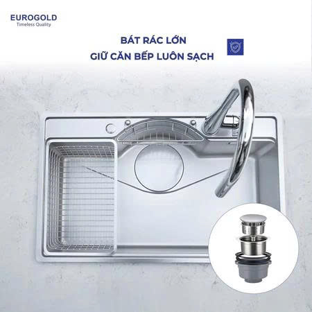 Chậu rửa bát EUROGOLD EUD27848 | EUD27848GA