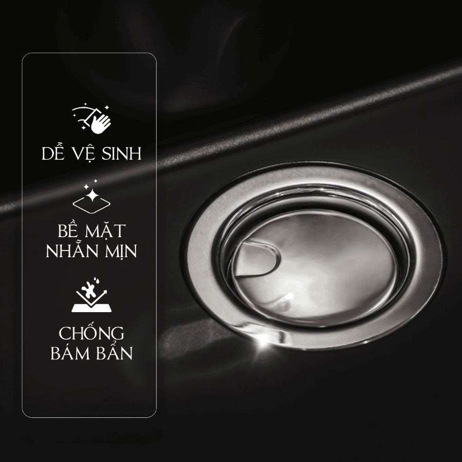 Chậu đơn, bằng đá ZEN Malloca K-13040