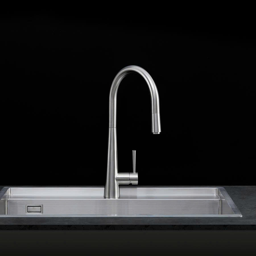Vòi nnóng lạnh dây rút inox 304 K095SS