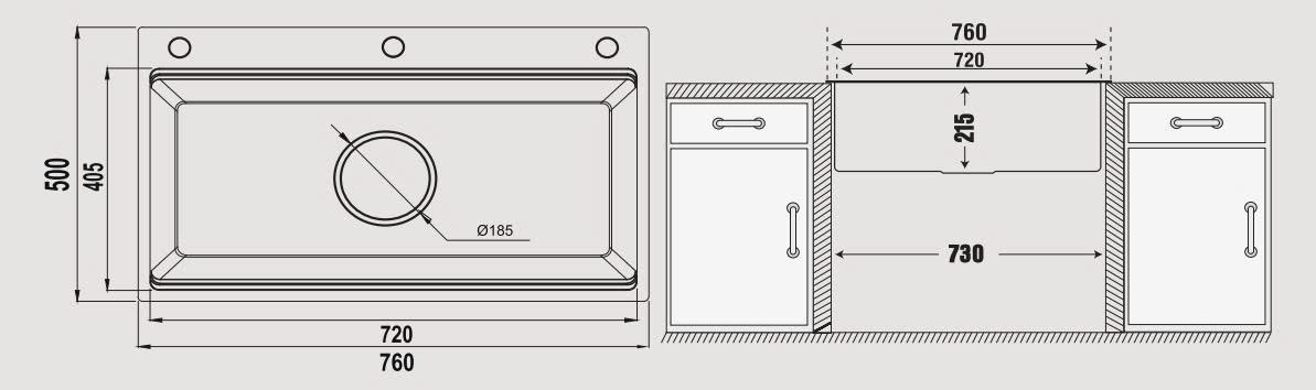 Chậu rửa PONA PNI1-7650