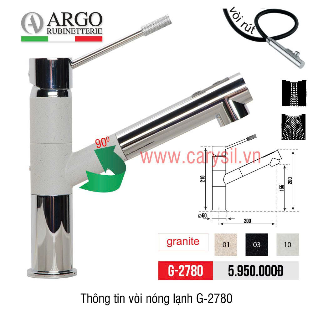 Vòi Rửa Bát Carysil G-2780-10