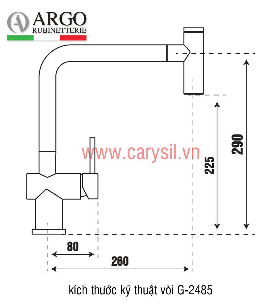 Vòi Rửa Bát Carysil G-2485-03