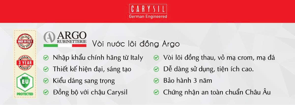 Vòi Rửa Bát Carysil G-0555P-03