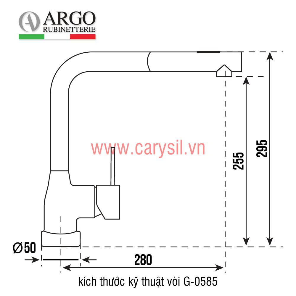 Vòi Rửa Bát Carysil G-0585-01