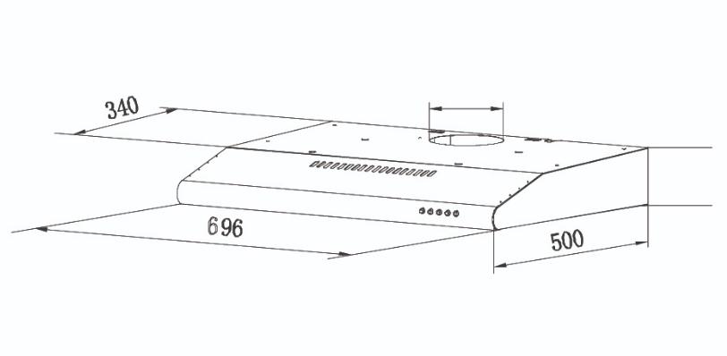 Máy Hút Mùi Cổ Điển Tomate TOM 1301B