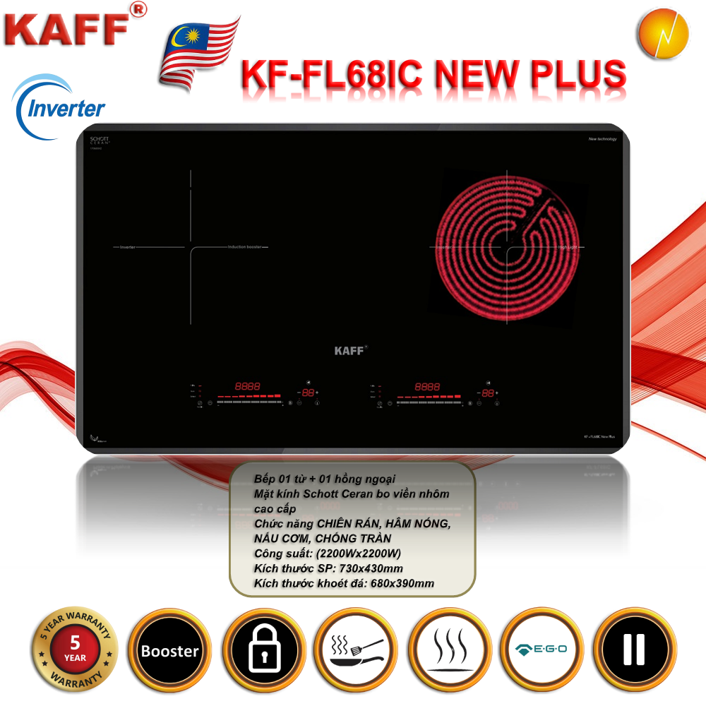 Bếp Điện Từ KAFF KF-FL68IC NEW PLUS