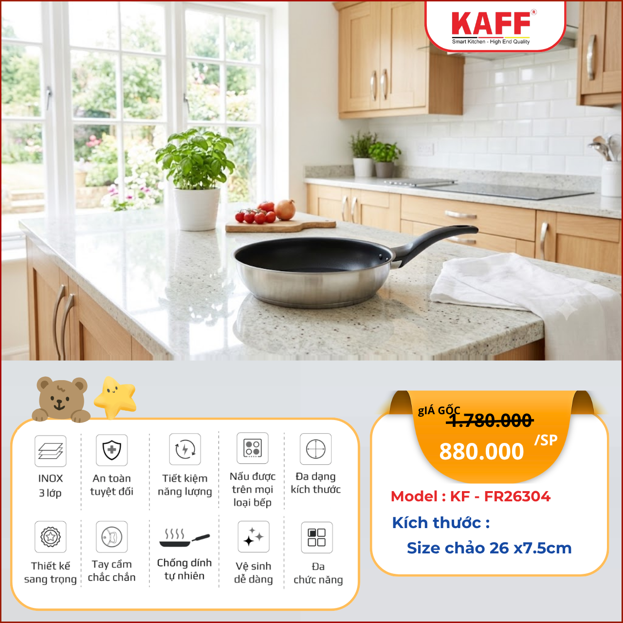 Chảo KAFF KF-FR26304