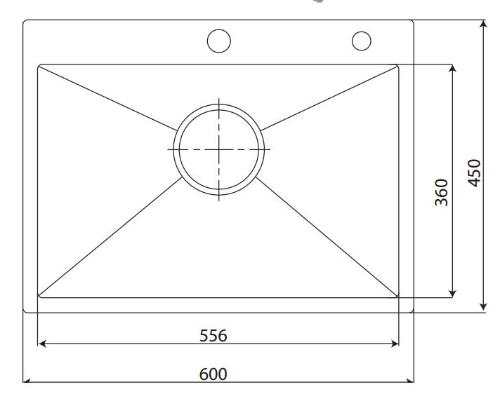 Chậu rửa KAFF INOX KF-HM6045BI