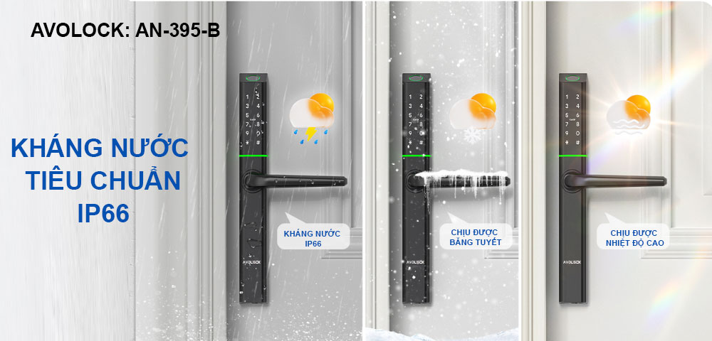 Khóa Vân Tay Cửa Nhôm Xingfa AVOLOCK AN-395-B