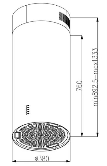 Máy Hút Đảo KAFF KF-IS380CRB