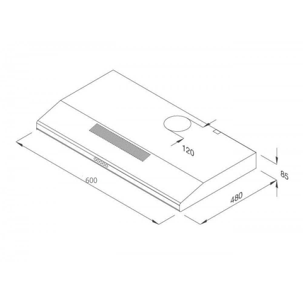 Máy Hút Mùi KAFF KF-SL60KW