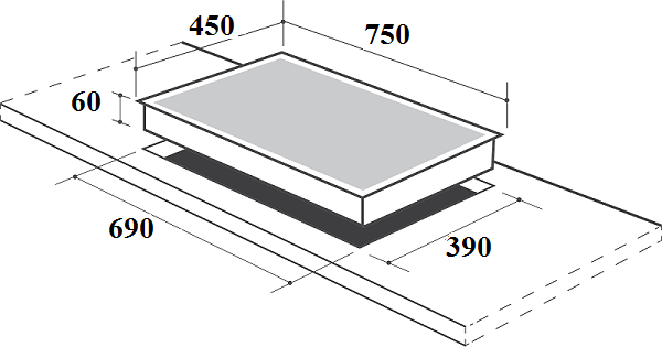 Bếp gas âm Canzy CZ-762