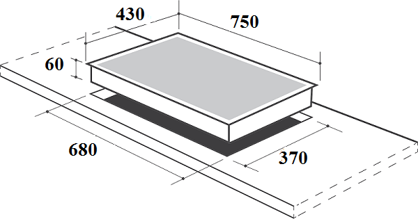 Bếp gas âm Canzy CZ 488B - 3