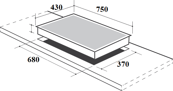 Bếp gas âm Canzy CZ-299V