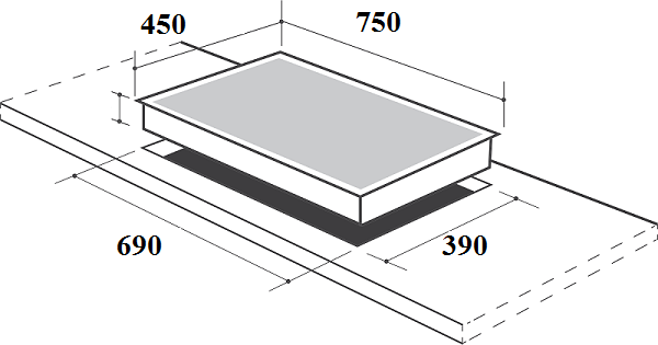 Bếp gas âm Canzy CZ-268