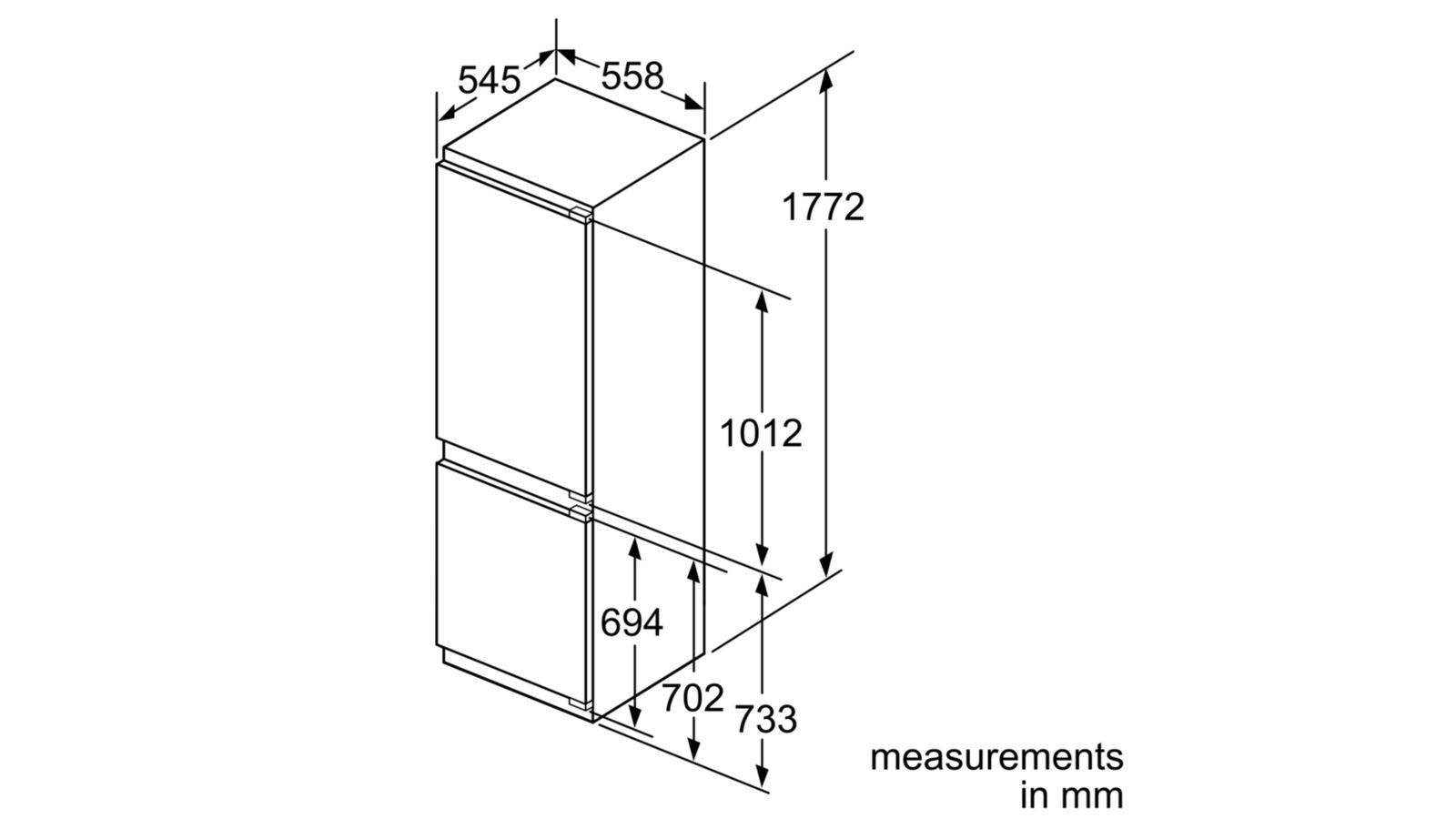 Tủ lạnh âm tủ BOSCH KIN86AF31K|Serie 6