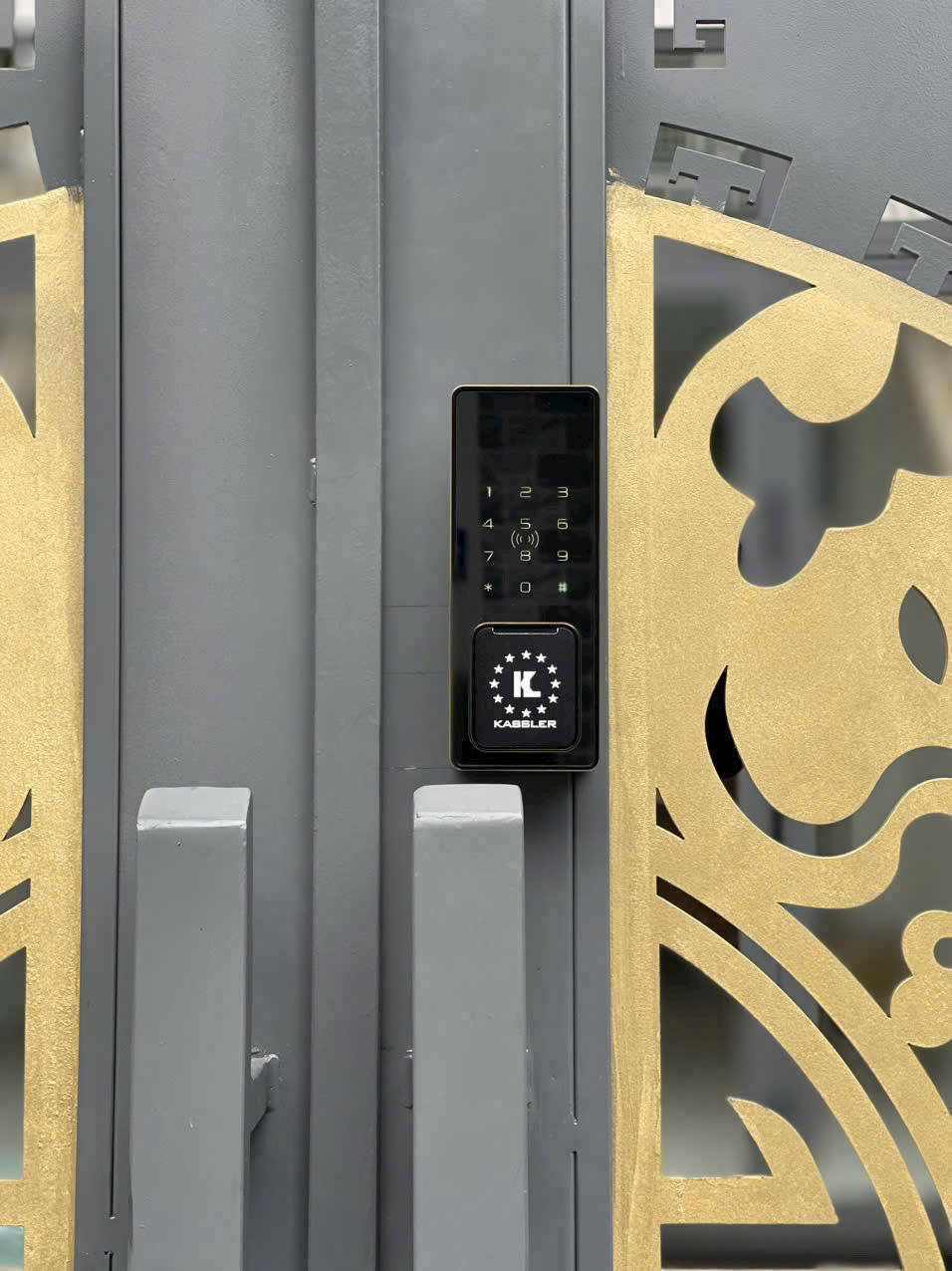 Khóa Điện Tử KASSLER KL-579 CNC GOLD GREY APP