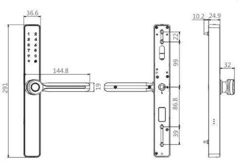 Khóa điện tử Kassler KL-599 LX Gray