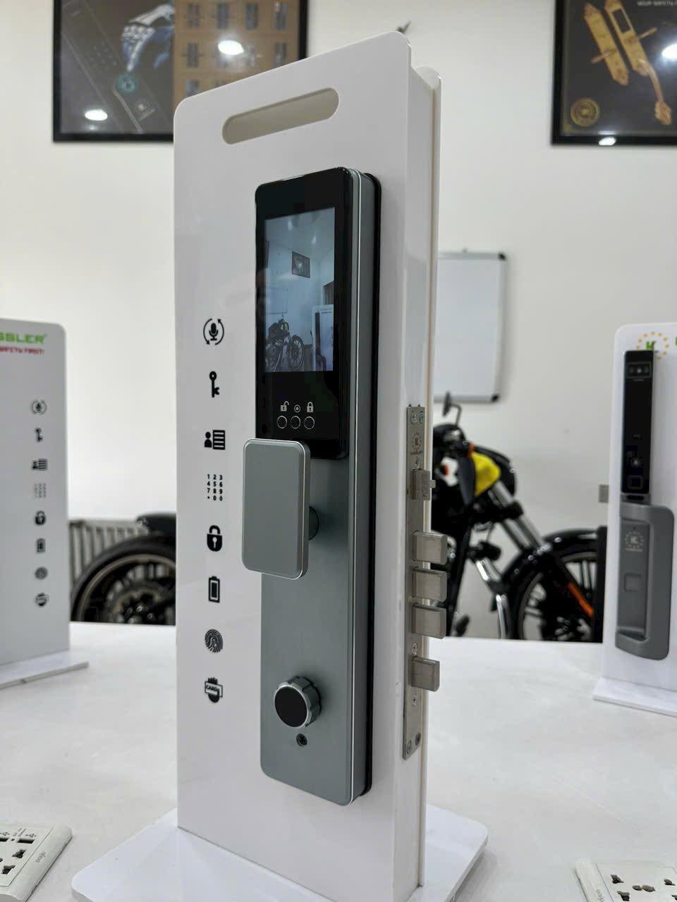 Khóa Điện Tử KASSLER KL-868 CNC BLUE GREY APP (REMOTE)