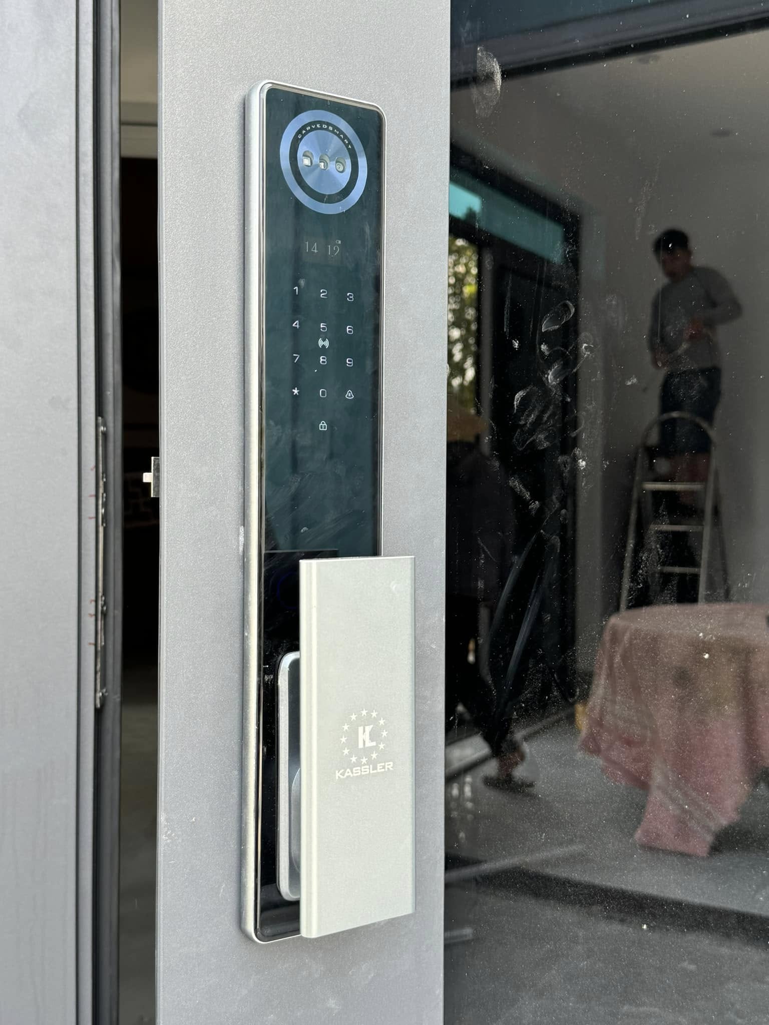 Khóa Điện Tử KASSLER KL-868 CNC BLUE GREY APP
