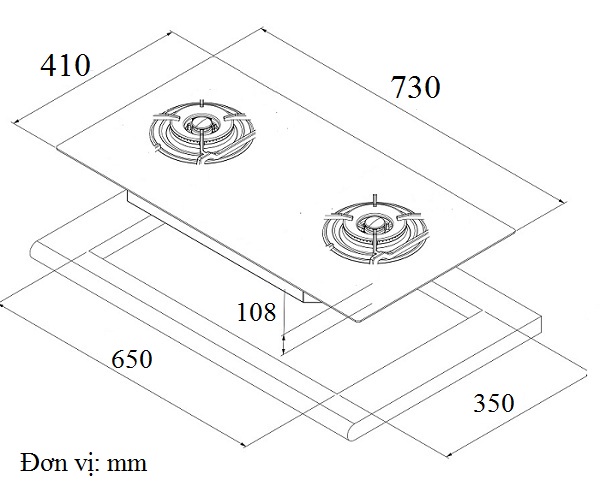 Bếp gas Eurosun EU-GA281