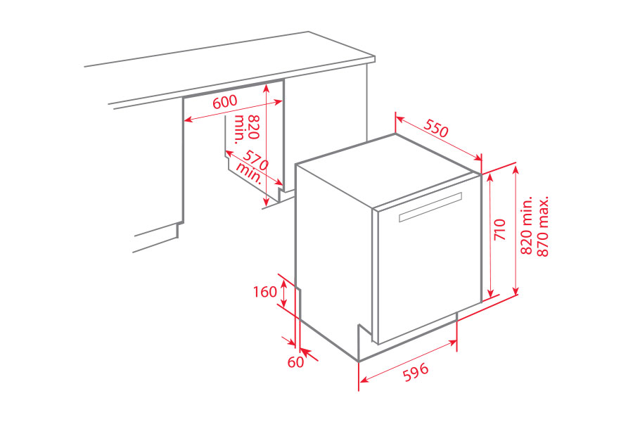 Máy Rửa Chén Âm Toàn Phần Teka DW8 80 FI