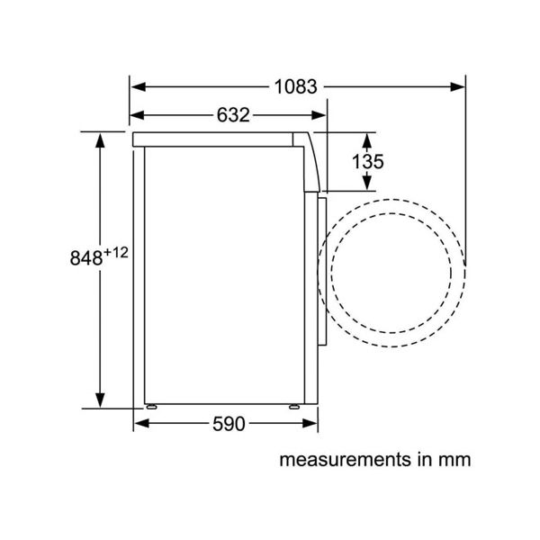 Máy sấy quần áo BOSCH HMH. WTW87561SG|Serie 8