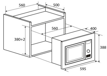 Lò vi sóng âm tủ KAFF KF- MC02