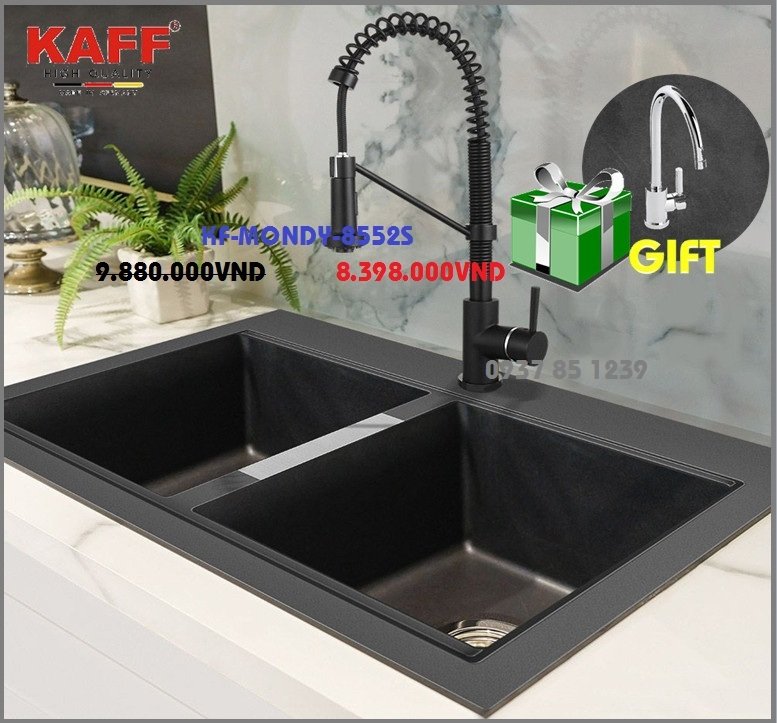 Chậu rửa KAFF GRANITE KF-MONDY-8552S