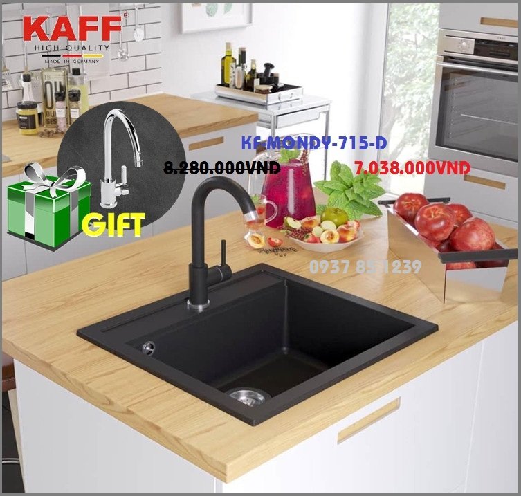 Chậu rửa  KAFF GRANTEC KF-MONDY-715-D