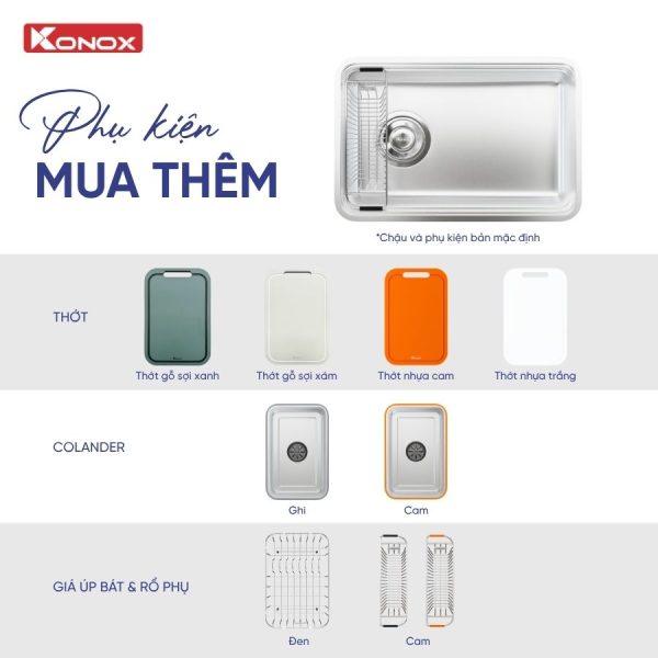 Chậu rửa KONOX TARI SMART 7047PP-L