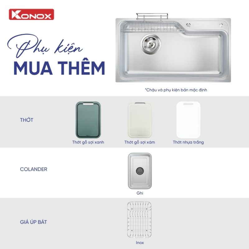 Chậu rửa KONOX TARI SMART 9050PP
