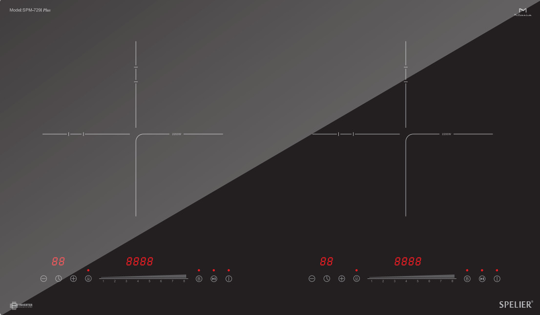 Bếp Từ Đôi SPELIER SPM-729I PLUS